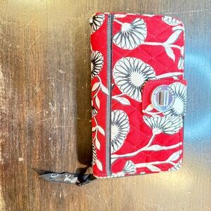 Vera Bradley Red and White Floral Wallet